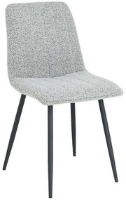Καρέκλα Praga 03-1024 54,5x44x89cm Light Grey Μέταλλο,Ύφασμα