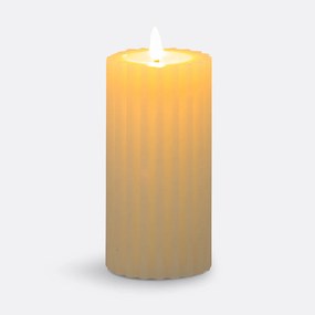 Κερί LED με ραβδώσεις Υ17,5 εκ., Caspar