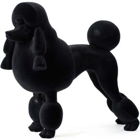 Διακοσμητικός Σκύλος Liza 030496 40x18x37cm Black Πολυρεσίνη