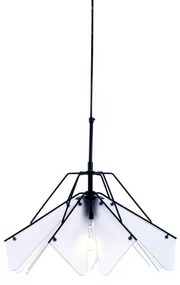 Φωτιστικό Οροφής EF39P145WH 1ΧΕ27 D45XH120 White-Black Aca Decor Metal,Acrylic