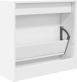 vidaXL Παπουτσοθήκη Λευκή 60 x 21 x 57 εκ. από Επεξεργασμένο Ξύλο