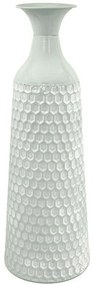Βάζο 168-125-032 20x60cm Mint-White Μέταλλο