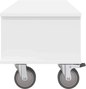 vidaXL Βάση TV Λευκό 100 x 35 x 35 εκ Επεξεργασμένο ξύλο