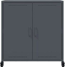 vidaXL Μπουφές Ανθρακί 68x39x72 εκ. από Ατσάλι