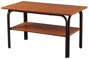 Τραπέζι δίπατο μεταλλικό σε χρώμα καφέ 81x43x46