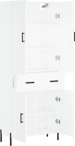 vidaXL Ντουλάπι Λευκό 69,5x34x180 εκ. από Επεξεργασμένο Ξύλο