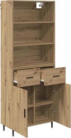 vidaXL Highboard 2 pcs Artisan Oak 69,5 x 32,5 x 180 εκ