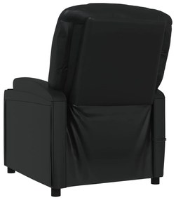 vidaXL Πολυθρόνα Μασάζ με Ανύψωση Μαύρη από Συνθετικό Δέρμα