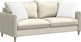 vidaXL Μαξιλάρι Καναπέ 2 pcs Λευκό 50 x 50 cm ύφασμα