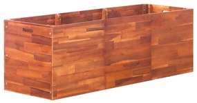 vidaXL Ζαρντινιέρα Υπερυψωμένη 150 x 50 x 50 εκ. από Ξύλο Ακακίας