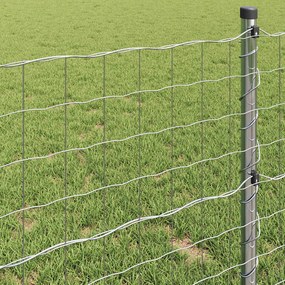 vidaXL Φράχτης Εuro 1 x 10 m Σίδηρος με επικάλυψη PVC