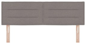 vidaXL Κεφαλάρι Ρυθμιζόμενο Ύψος με κεφαλάρι Taupe 160 cm ύφασμα