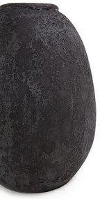 Κεραμικό Διακοσμητικό Βάζο Siso Nic Black Spot Gray Medium (24x24x36) Soulworks 0630059