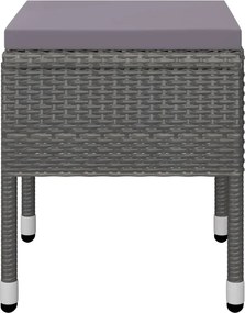 vidaXL Σετ Τραπεζαρίας Κήπου 7 Τεμαχίων Γκρι