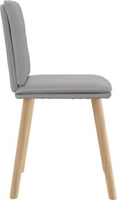 vidaXL Καρέκλες τραπεζαρίας 4 τεμ Cloud Grey Fabric
