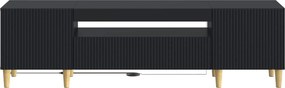 vidaXL Ντουλάπα LED Τηλεόρασης ARNHEM 153 x 35 x 43 εκ Μαύρο