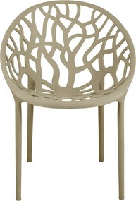 Πολυθρόνα Daren pakoworld pp σε cappuccino απόχρωση 59x60x79,5εκ