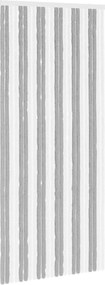 vidaXL Κουρτίνα εντόμων Chenille Γκρι και Λευκό 100 x 230 cm 100% PP