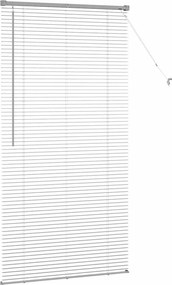 vidaXL Βενετσιάνικες Ρόδες Ασημί 175 x 85 εκ Αλουμίνιο