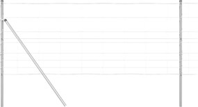 vidaXL Στύλος Περιφράξεων Γαλβανισμένο 25 x 1 m Ατσάλι