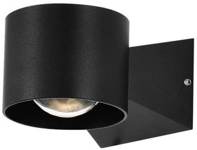 Επιτοίχιο Φωτιστικό Κήπου LED Up-Down 5W 465lm 90° IP65 Φυσικό Λευκό Μαύρο 10446 VTAC 10446 Μαύρο