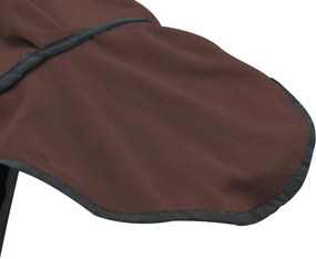 vidaXL Σαμάρι Ίππου Πλήρης Σκούρος Καφέ 145 cm Πολυεστέρας
