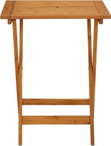 vidaXL Σετ Επίπλων Bistro 3 τεμ. Μαύρο Πολυπροπυλένιο/Μασίφ Ξύλο