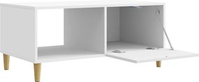 vidaXL Τραπεζάκι σαλονιού Λευκό 90 x 50 x 40 cm Επεξεργασμένο Ξύλο