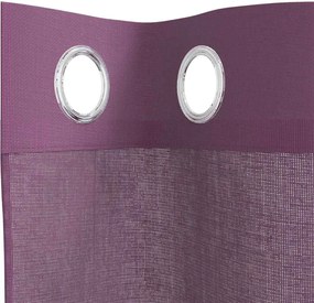 vidaXL Κουρτίνες Voile με ροδέλες 2 τεμάχια Μοβ 140x260 εκ.