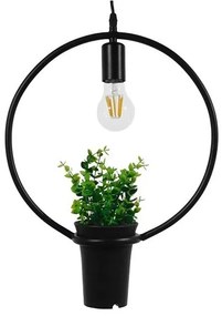 Κρεμαστό Φωτιστικό Οροφής Μαύρο Flowerpot 10001212 Globostar-10001212-Μαύρο 10001212