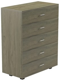 Συρταριέρα Μελαμίνης Thorg ME 5 Συρτάρια Dark Olive 80x40x100 Υ Εκ.