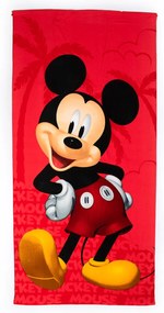 Παιδική Πετσέτα Θαλάσσης Microfiber (70x140) Dimcol Mickey 27 Red