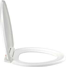 vidaXL Κάλυμμα Λεκάνης με Soft Close &amp; Quick Release Λευκό