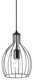 Φωτιστικό Οροφής Ampolla-2 148151 20,5x45/114cm 1xE27 60W Black Ideal Lux