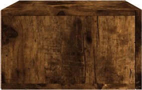 vidaXL Κομοδίνο Επιτοίχιο Καπνιστή Δρυς 35 x 35 x 20 εκ.