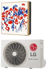 Κλιματιστικό Inverter LG Gallery Special A12GA1.NSE + A12GA1.U18, 12000 BTU, 26 m2, A++, R-32, Λευκό/Πολύχρωμο