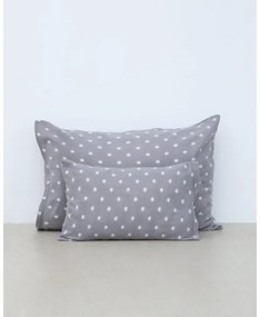 Βρεφική Fleece Γκρι Πουά Μαξιλαροθήκη Firenze 30x45cm 30x45cm Γκρι
