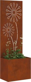 vidaXL Οθόνη Ιδιωτικότητας Κήπου Σκ rusty 50 x 32 x 150 εκ