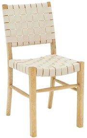 Καρέκλα Brane 102-000007 42x54x83cm Sonoma-Ecru Ξύλο,PU