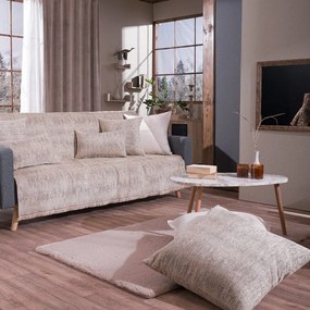 Ριχτάρι Toronto 02 Beige Teoran Three-Seater 180x300cm Βαμβάκι-Ακρυλικό