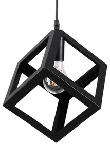 Κρεμαστό Φωτιστικό Οροφής Μαύρο Πλέγμα CUBE 00801 Globostar-801-Μαύρο 00801