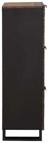 vidaXL Highboard Καφέ 40 x 33 x 110 εκ Μασίφ ξύλο μάνγκο