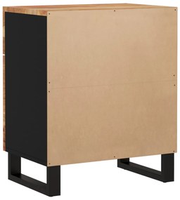 vidaXL Κομοδίνο 50 x 33 x 60 εκ. Μασίφ Ξύλο Ακακίας &amp; Επεξεργ. Ξύλο