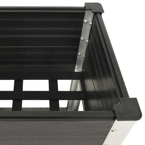 vidaXL Ζαρντινιέρα Υπερυψωμένη με Ράφι Γκρι 150 x 50 x 90 εκ. από WPC
