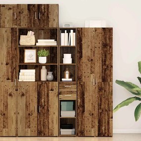 vidaXL Highboard Παλαιό ξύλο 30 x 42.5 x 185 εκ Επεξεργασμένο ξύλο
