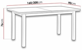 Τραπέζι Victorville 118, Άσπρο, 76x90x160cm, 43 kg, Επιμήκυνση, Φυσικό ξύλο καπλαμά, Ξύλο, Μερικώς συναρμολογημένο, Ξύλο: Οξιά | Epipla1.gr
