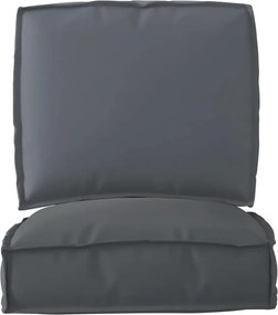 vidaXL Σετ Μαξιλαριών Πάγου 2 pcs Ανθρακί Ύφασμα Όξφορντ