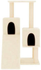 vidaXL Γατόδεντρο Κρεμ 82 εκ. με Στύλους Ξυσίματος από Σιζάλ