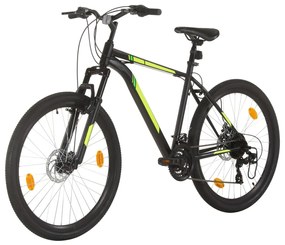 vidaXL Ποδήλατο Mountain 27,5'' Μαύρο με 21 Ταχύτητες 50 εκ.