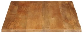 vidaXL Επιφάνεια Τραπεζιού 90x80x3,8 εκ. Live Edge Μασίφ Ξύλο Μάνγκο